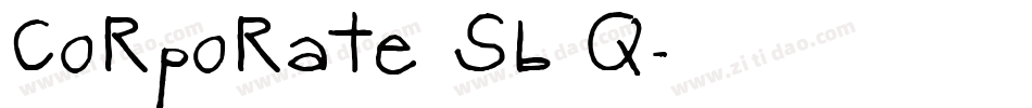 Corporate SB Q字体转换